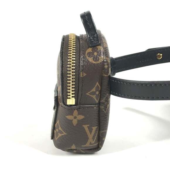 LOUIS VUITTON Brown Monogram Canvas Charm Bracelet
